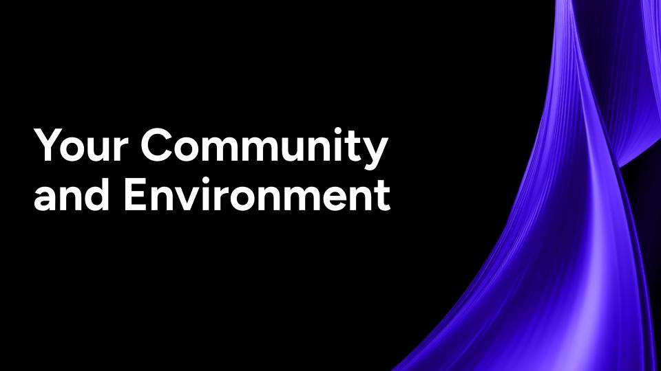 2.7 Your Community and Environment