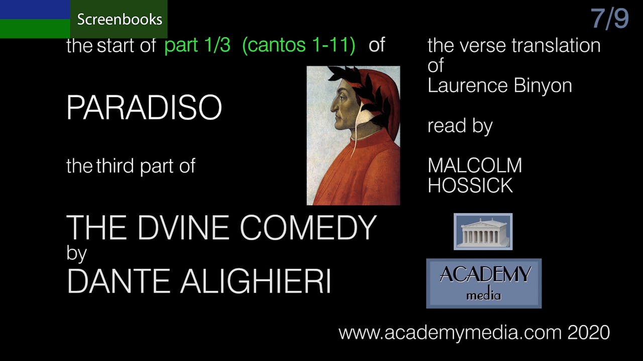 The Divine Comedy: Paradise part 1 7/9