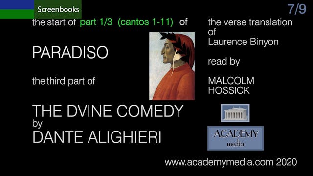 The Divine Comedy: Paradise part 1 7/9