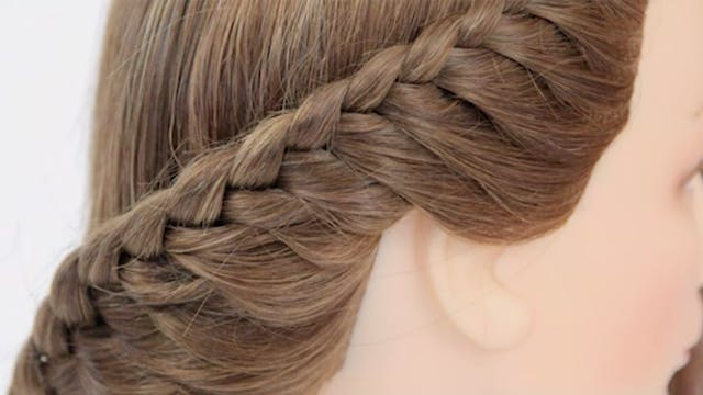 1 Sided Raised 3 Strand Braid