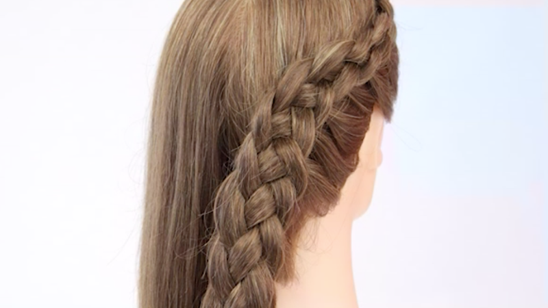 1 Sided Raised 4 Strand Braid