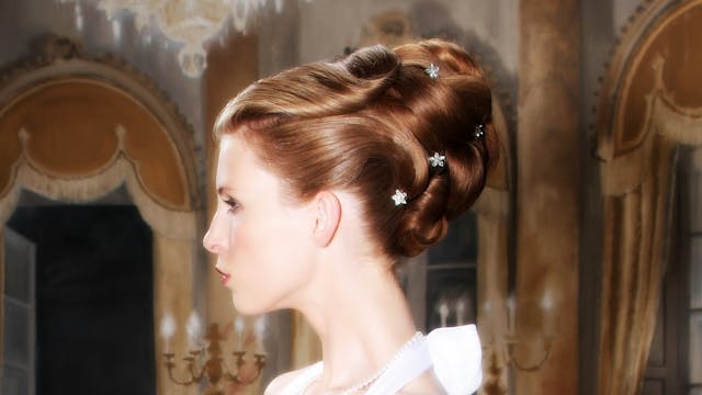 Romantic Criss-Cross Bouffant