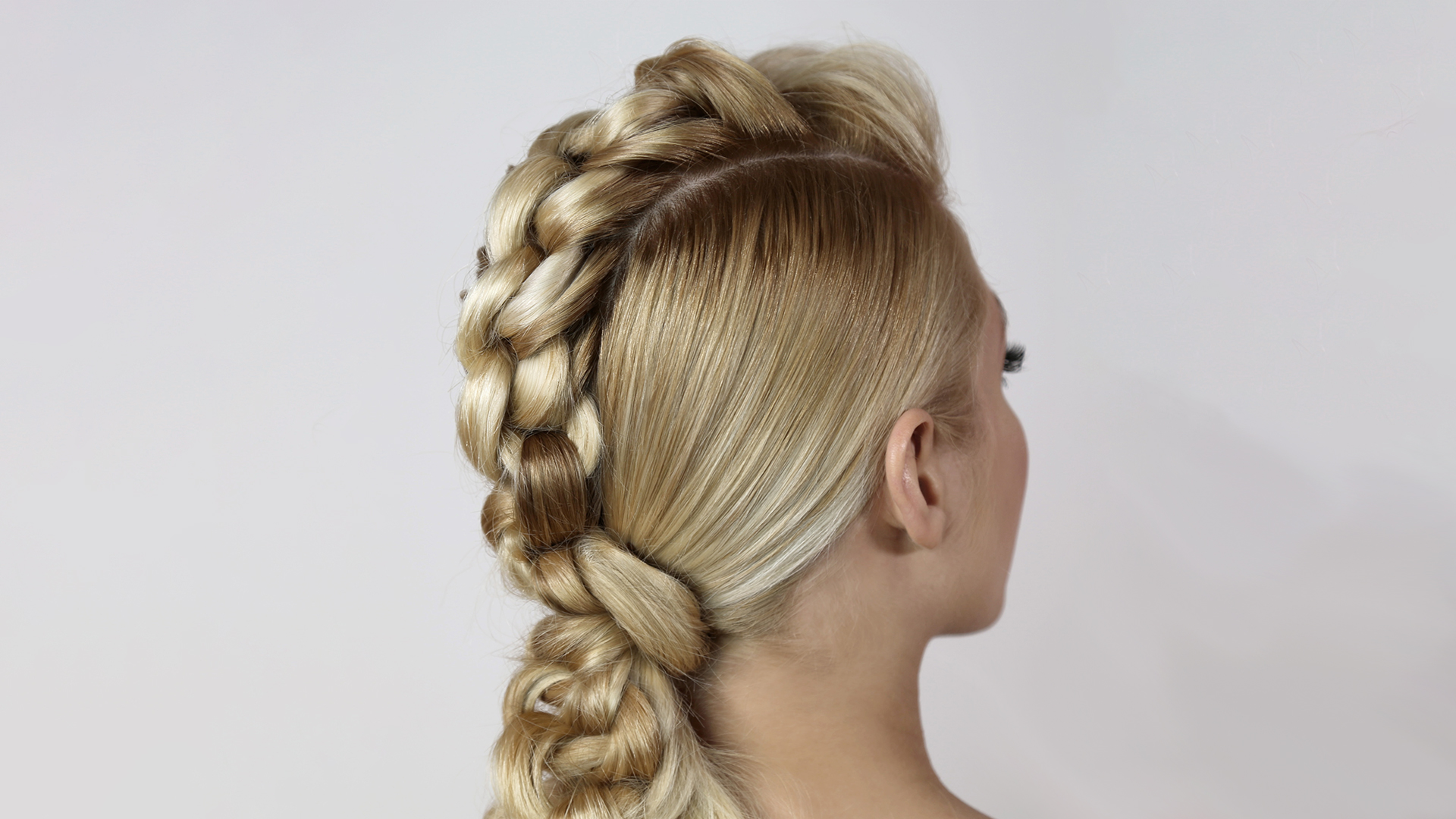 Easy Knotted Mohawk Ponytail