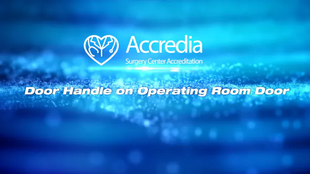 Door Handle on Operating Room Door