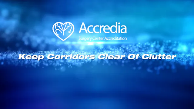 Keep Corridors Clear Of Clutter