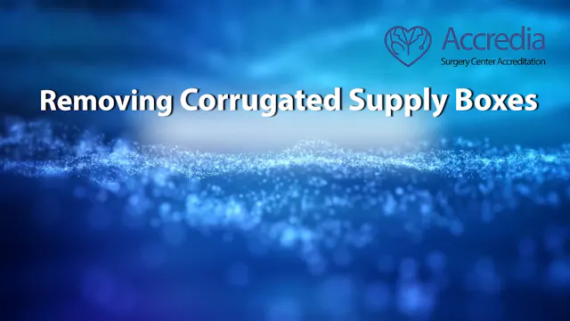 Removing Corrugated Supply Boxes