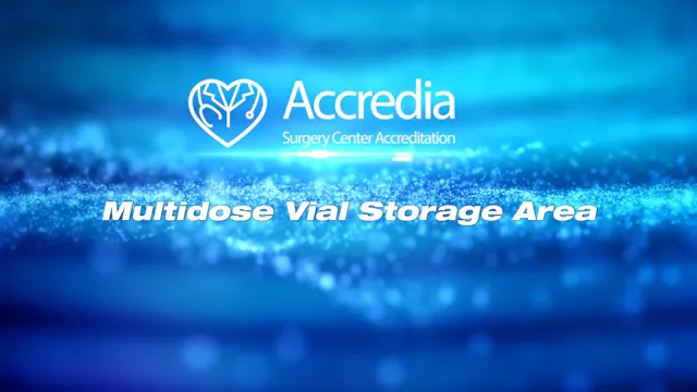 Multidose Vial Storage Area