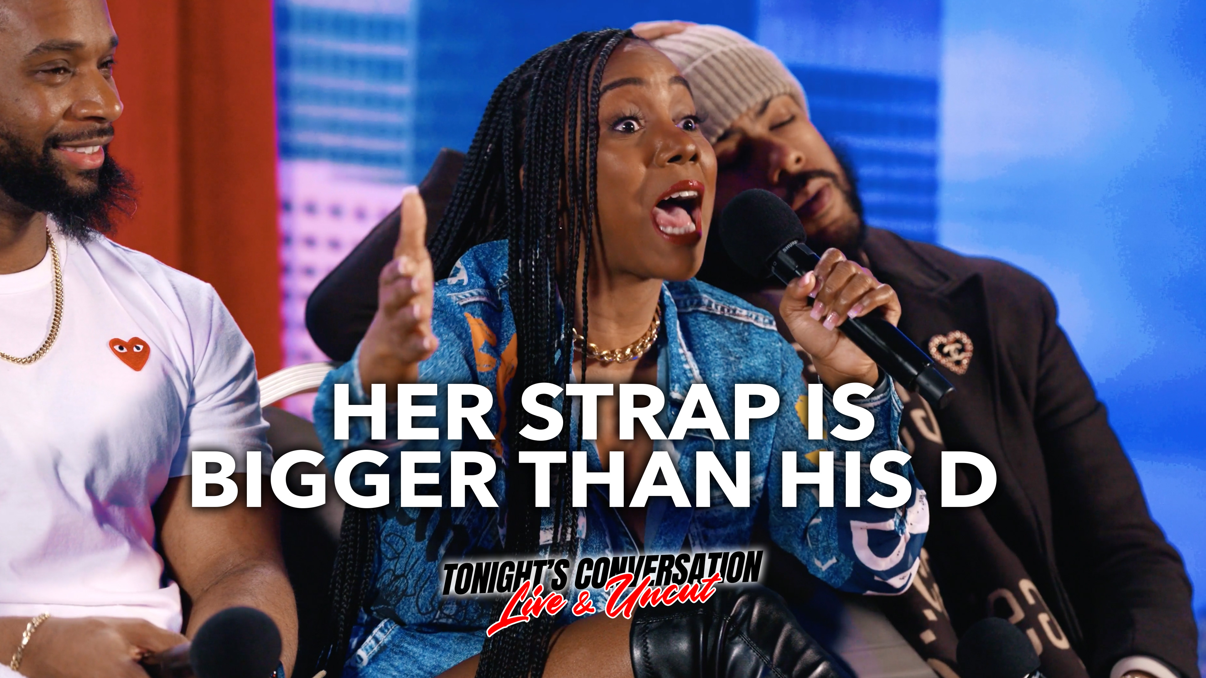 Her Strap is Bigger than his D