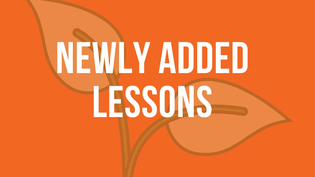 Newly Added Lessons
