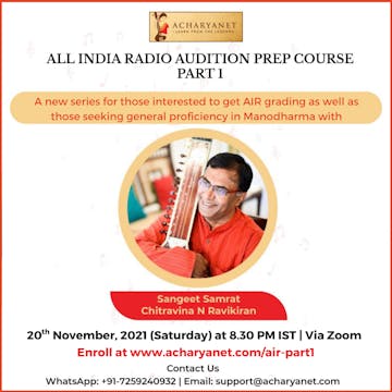 ALL INDIA RADIO (AIR) Audition Prep Course -Part 1