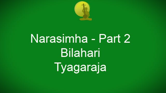 Narasimha – Bilahari – Thyagaraja - P...