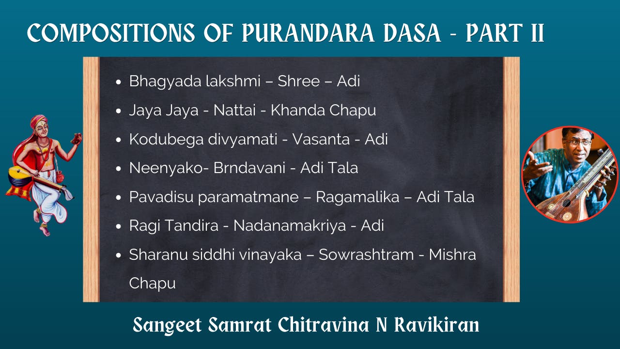 COMPOSITIONS OF PURANDARADASA - PART 2