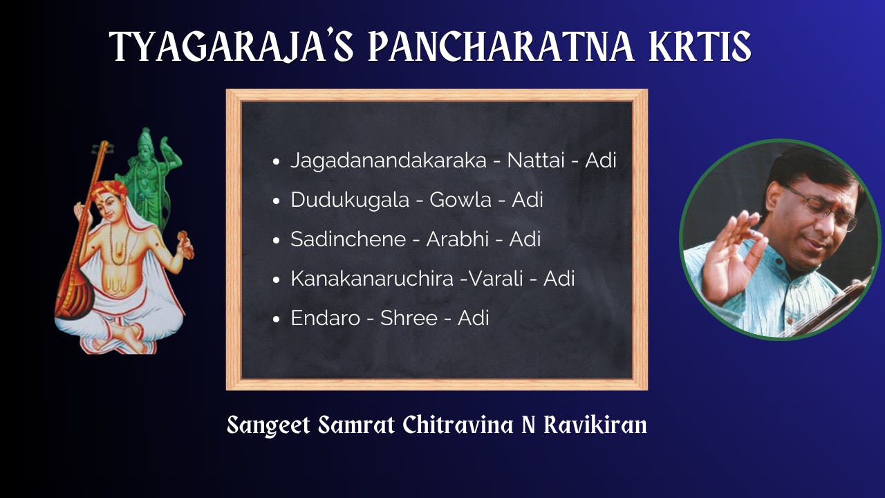 TYAGARAJA'S PANCHARATNAMS: Chitravina N Ravikiran