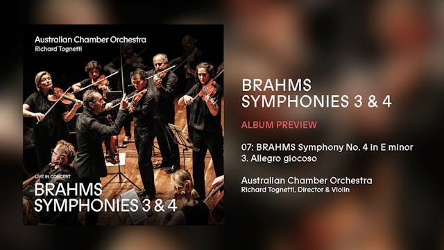 Brahms: Symphonies 3 and 4