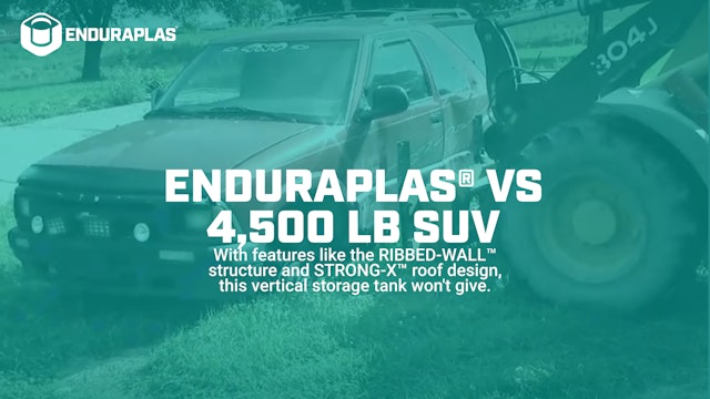 Enduraplas® vs 4,500 lb SUV | We Dropped an SUV on our Vertical Storage Tank