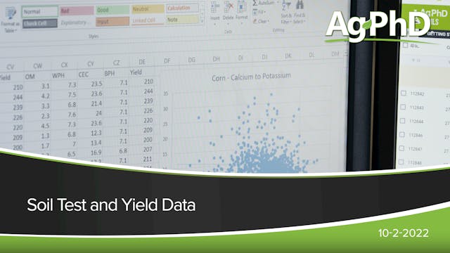 Soil Test and Yield Data | Ag PhD