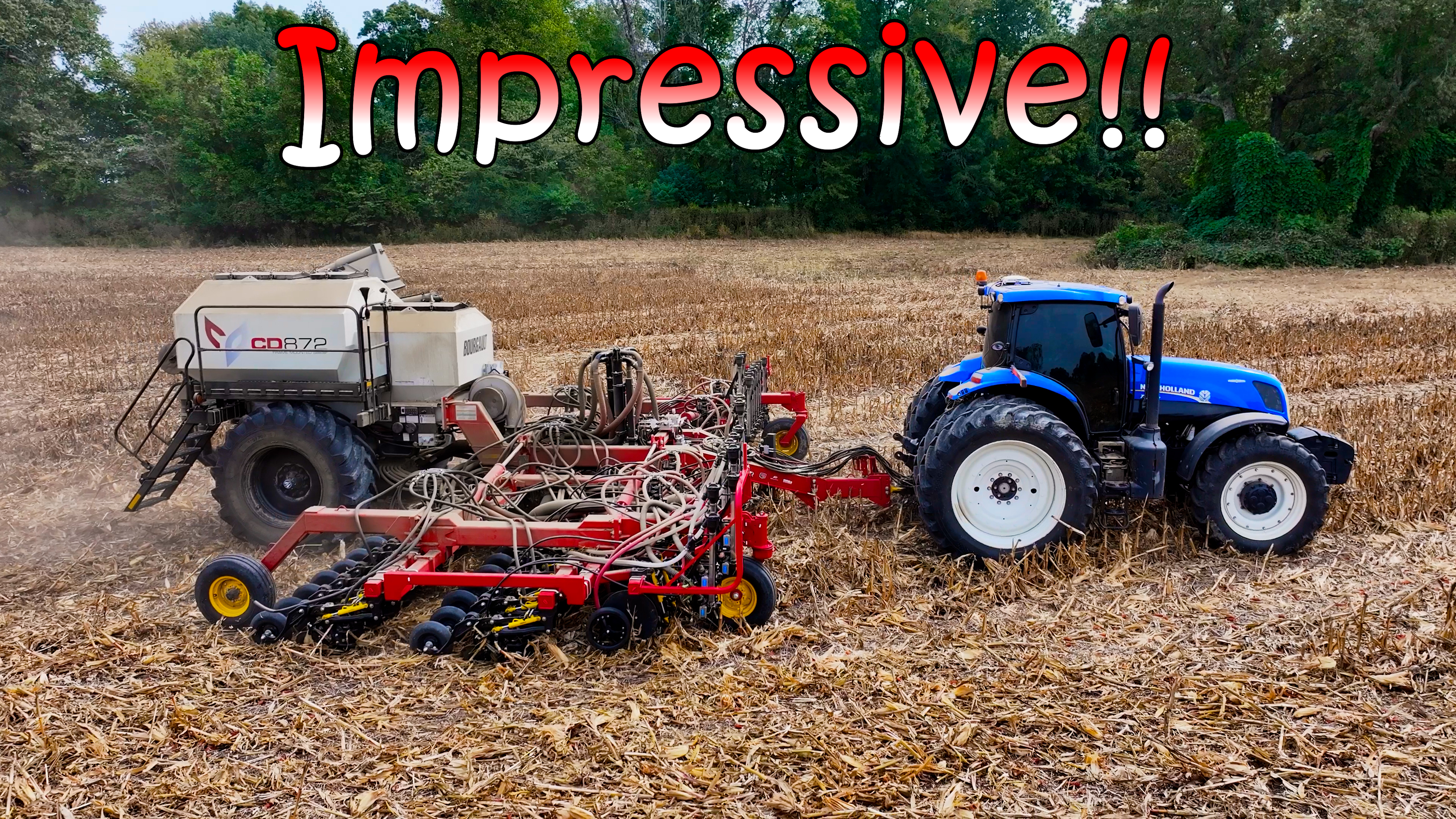 Bourgault CD872 Air Seeder in the Field | Griggs Farms