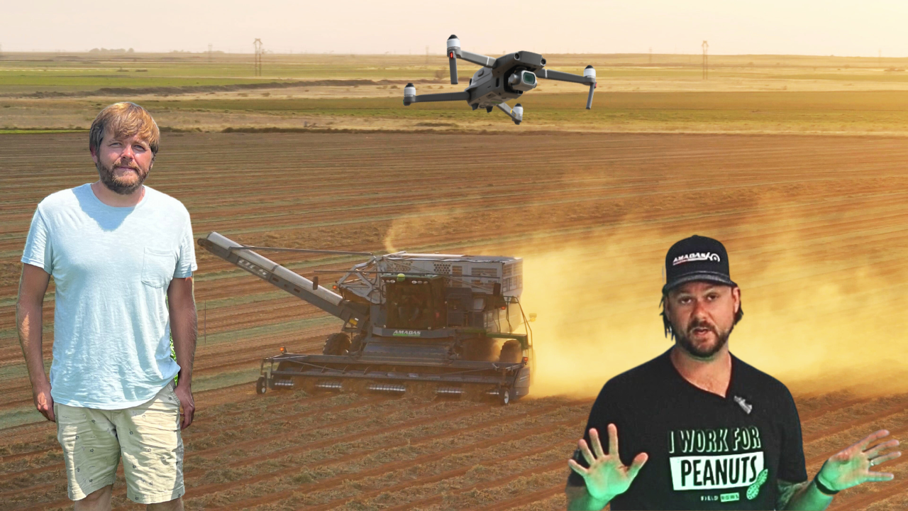 Flying Drones While Picking West Texas Peanuts | Randy the Farmer