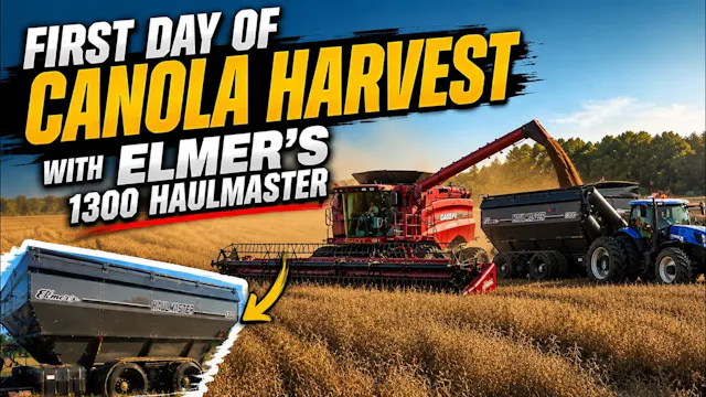 First Day Canola Harvest with Elmer's...