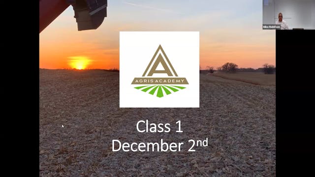Agris Academy Class 1 2025