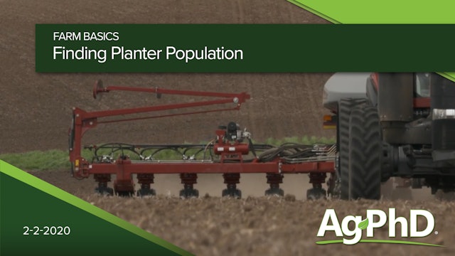 Finding Planting Population | Ag PhD