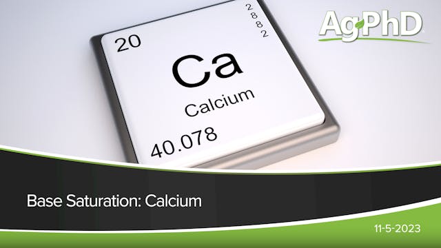 Base Saturation: Calcium | Ag PhD