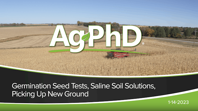 Germination Seed Tests, Saline Soil Solutions, Picking Up New Ground | Ag PhD
