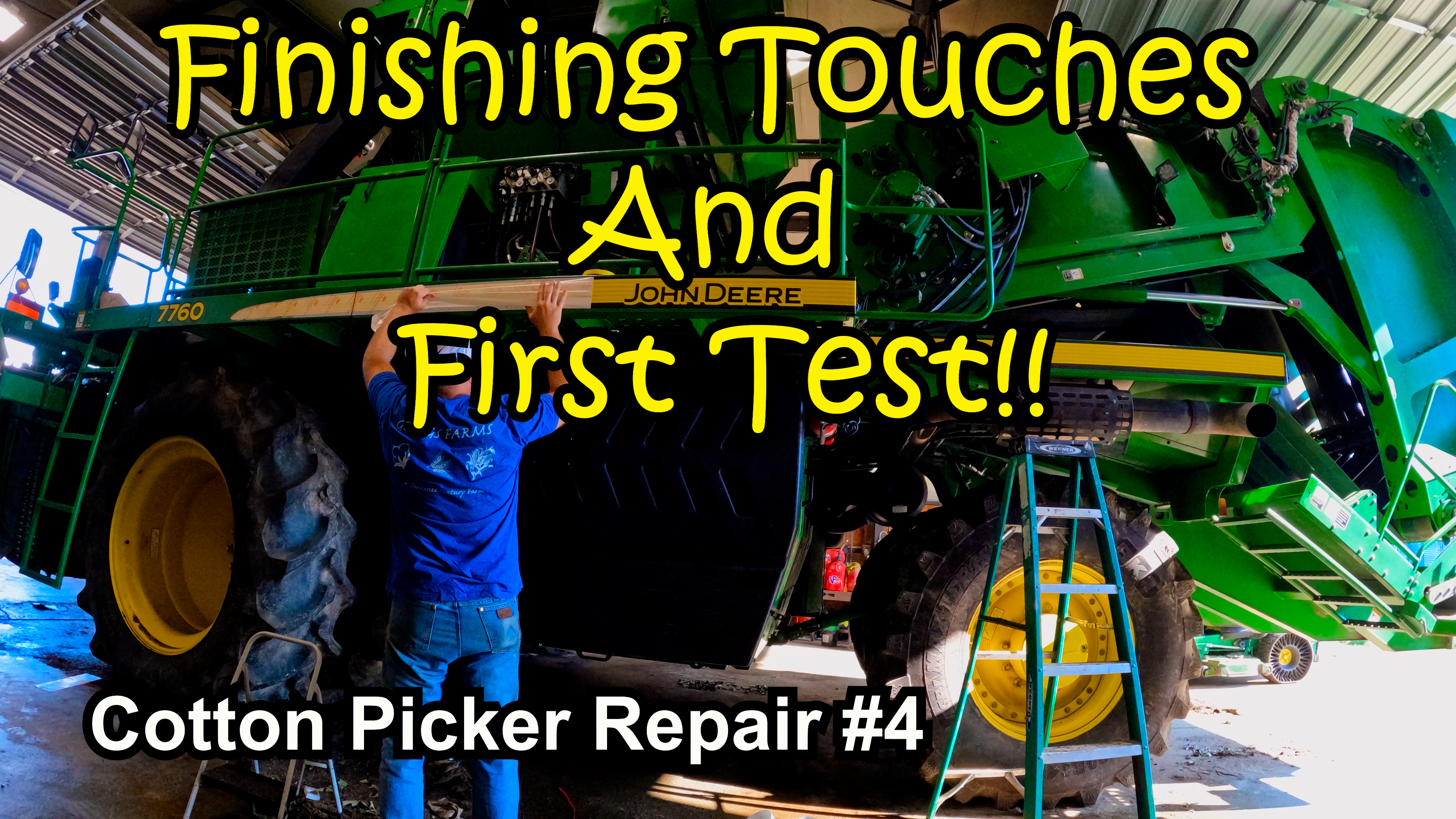 Finishing Touches And First Test!!! Cotton Picker Repair #4 | Griggs Farms