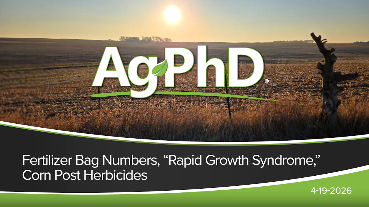 Fertilizer Bag Numbers, "Rapid Growth Syndrome," Corn Post Herbicides ...