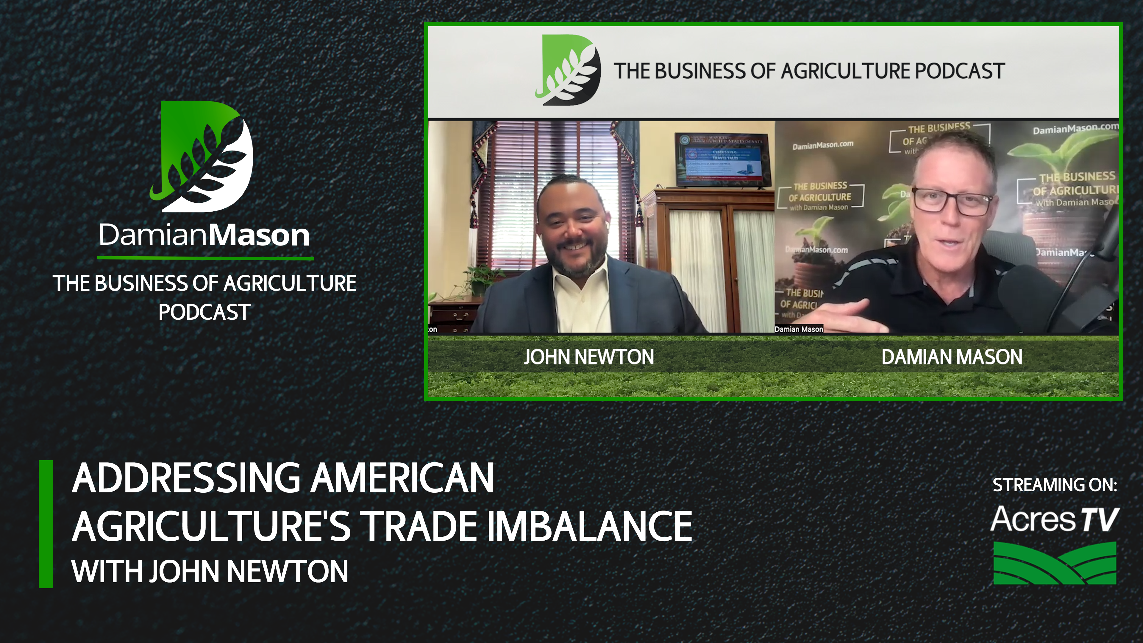 Addressing American Agriculture's Trade Imbalance | Damian Mason