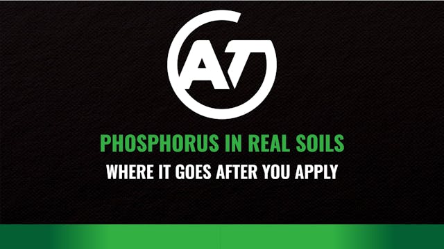 Phosphorus in Real Soils — Where it G...