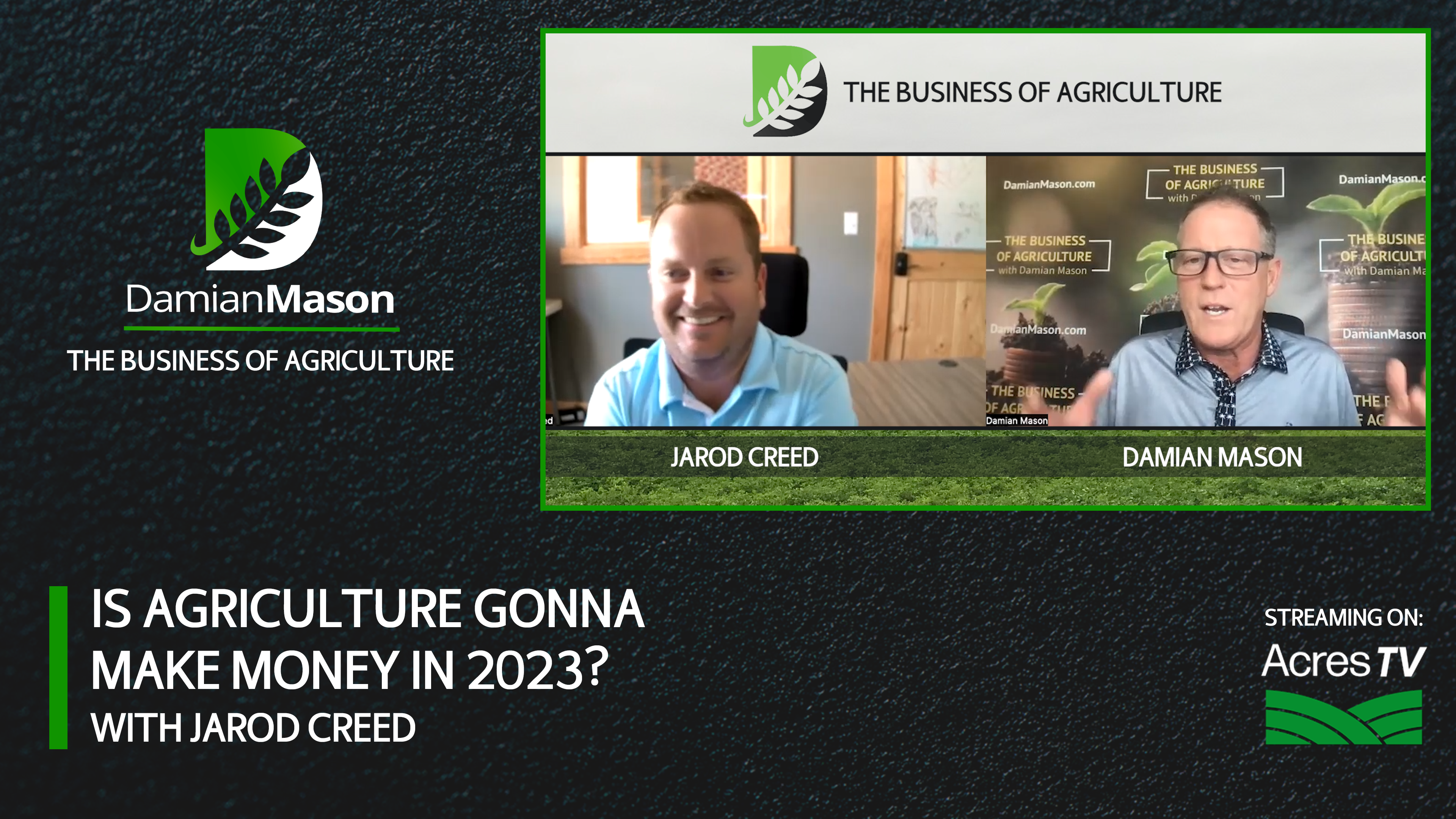 Is Agriculture Gonna Make Money in 2023? | Damian Mason