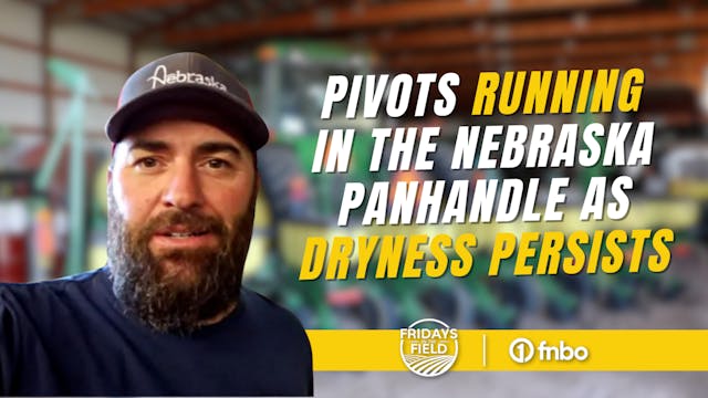 Pivots run in the Nebraska Panhandle ...