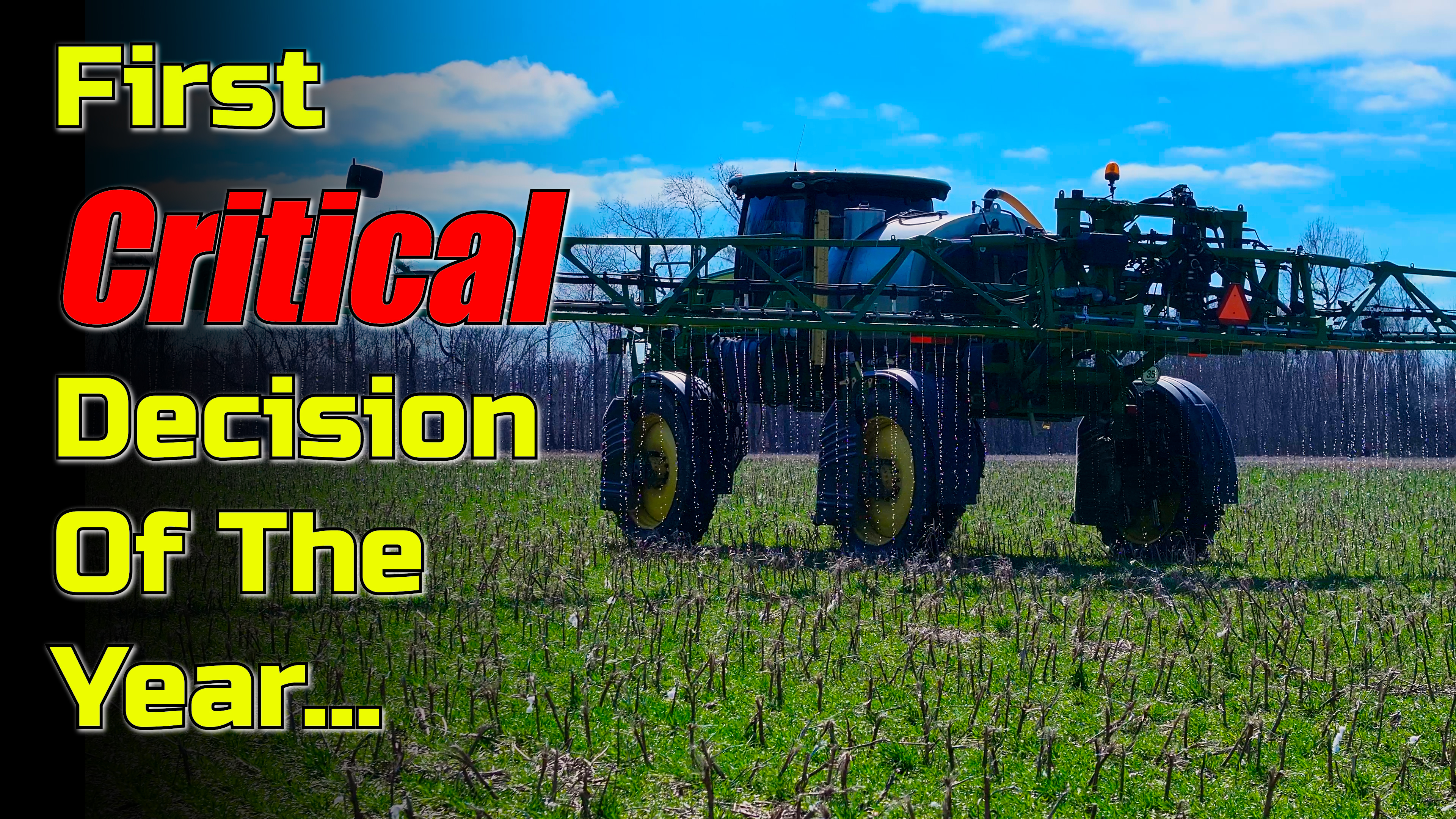 The First Critical Decision of the Year... | Griggs Farms