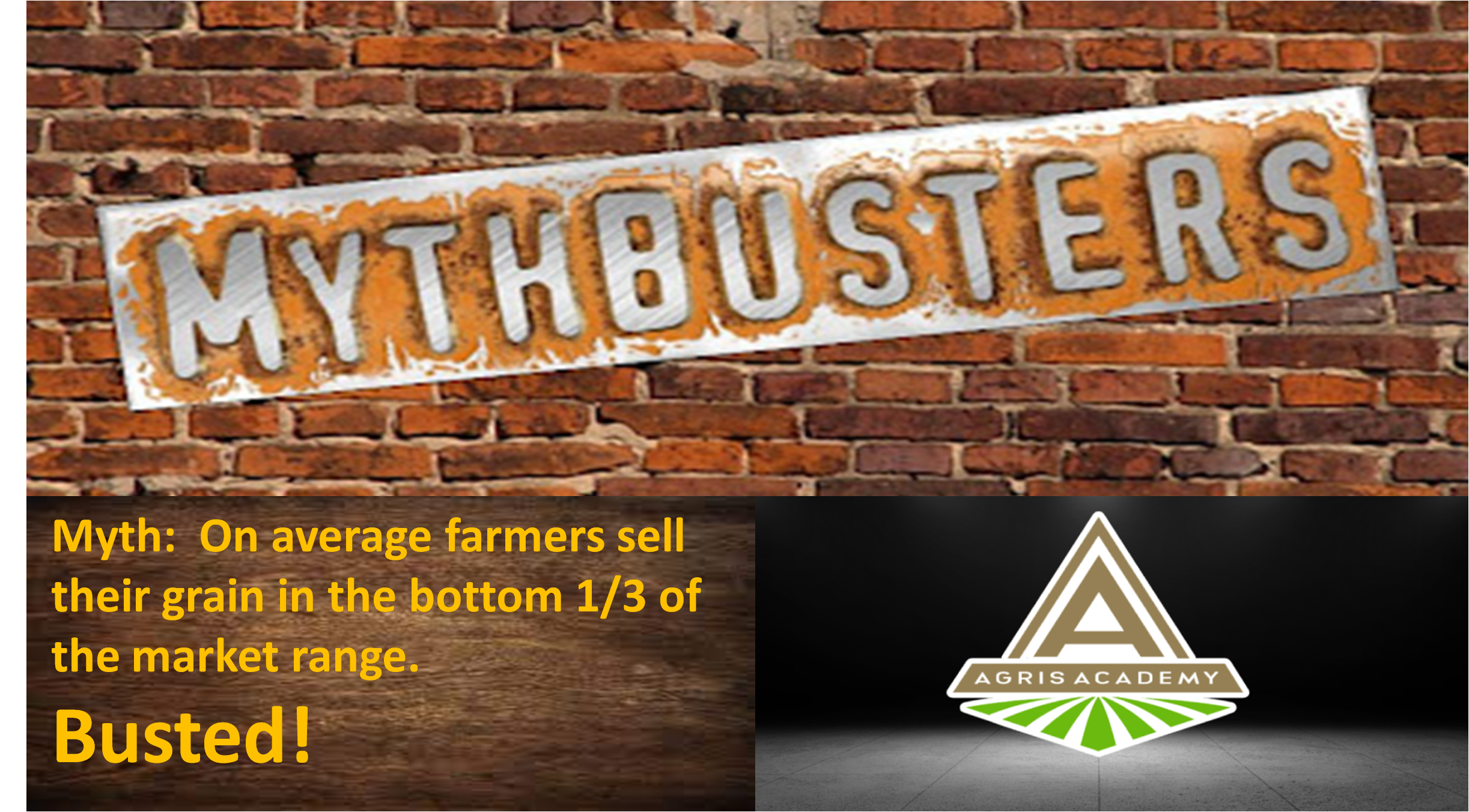 Myth Buster - Bottom Third | AgrisAcademy