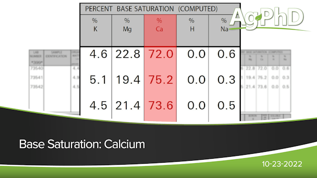 Base Saturation: Calcium | Ag PhD