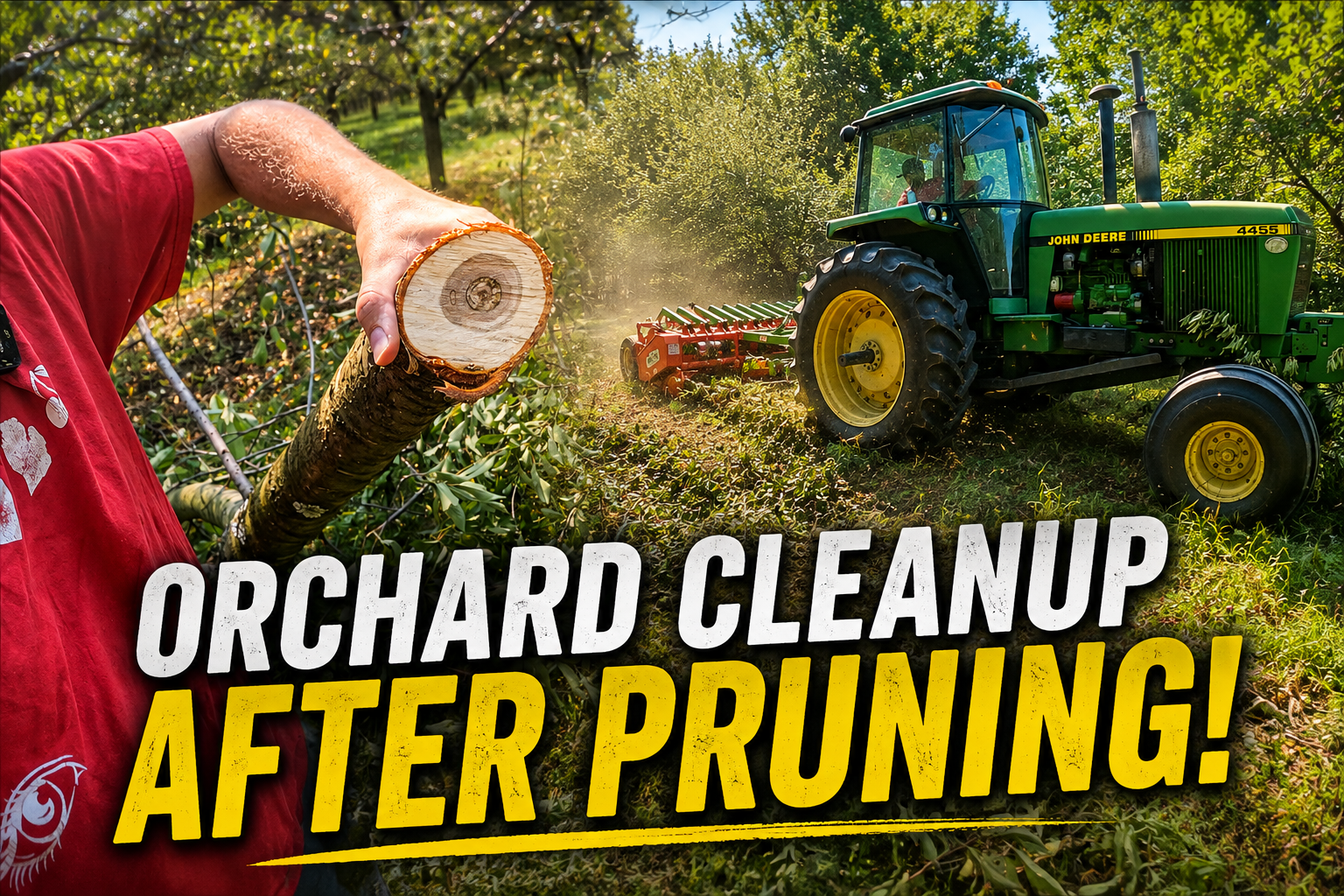Behind the Scenes: Shredding Brush in the Fruit Orchard | Pomes and Stones