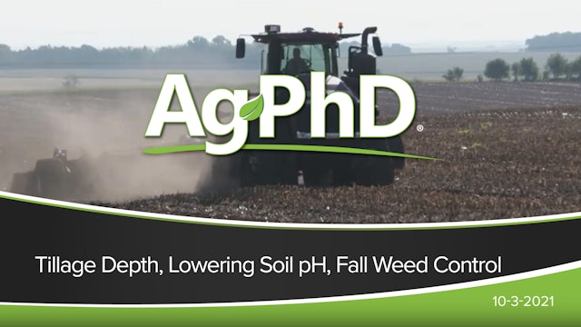 Tillage Depth, Lowering Soil pH, Fall Weed Control