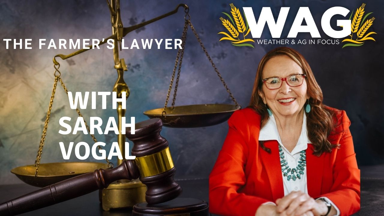 The Farmer's Lawyer with Sarah Vogel | WAG In Focus 9/29/23
