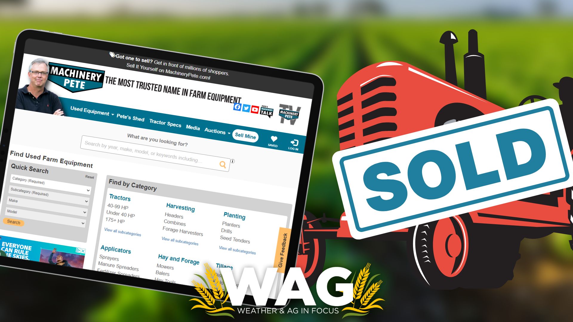 Buy & Sell With One Farm Equipment Auction Guru - WAG In Focus 6-13-23