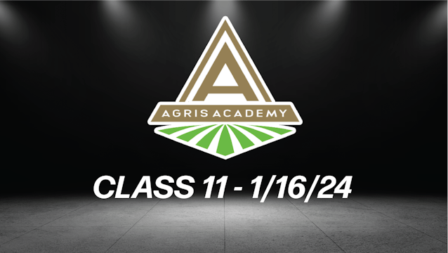 Class 11 | 1/16/24 | AgrisAcademy