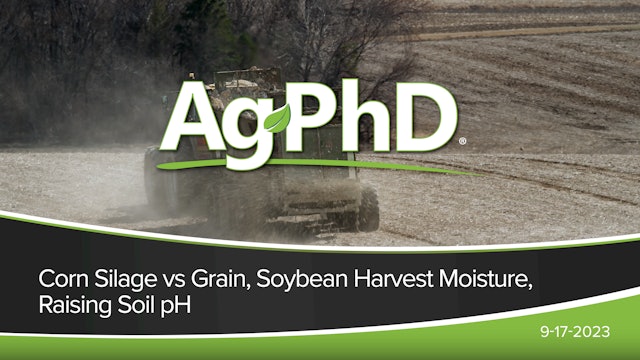 Corn Silage vs Grain, Soybean Harvest Moisture, Raising Soil pH | Ag PhD