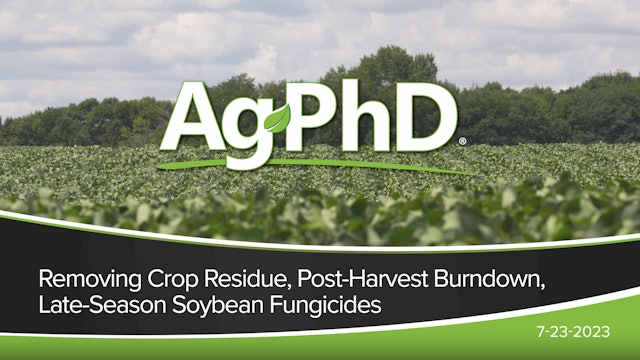 Removing Crop Residue, Post-Harvest Burndown, Late-Season Soybean Fungicides