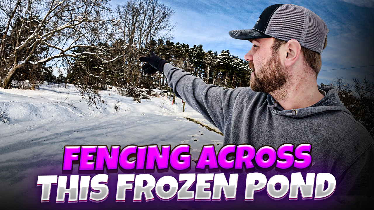 Is This Pond Going To Be Frozen? Fencing, Tractors and More!! | Pomes and Stones