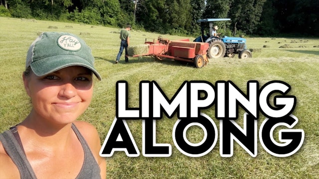 Square Baling Hay With 60-Year-Old Baler || This Farm Wife