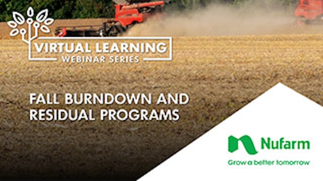Fall Burndown and Residual Programs |...