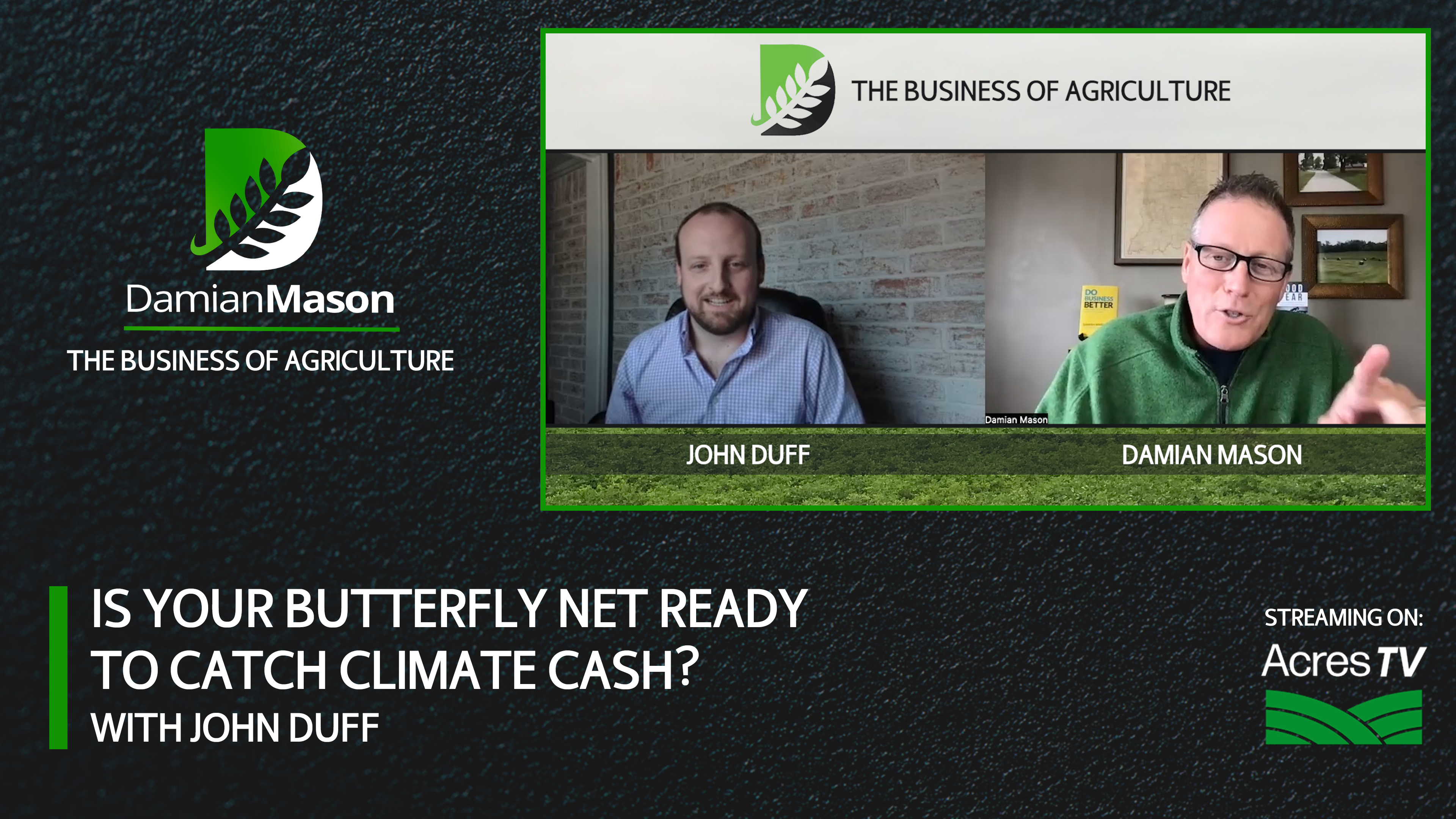 Is Your Butterfly Net Ready To Catch Climate Cash? | Damian Mason