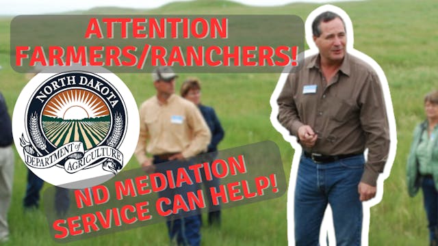 ND Mediation Can Help W/ Ag Disputes ...