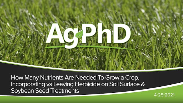 Nutrient Needed for Crop, Incorporate...
