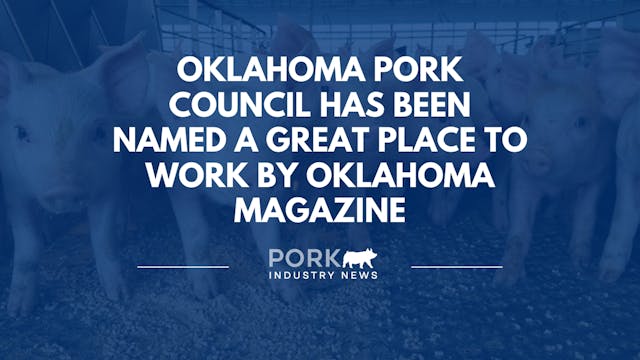Oklahoma Pork Recognized as Top Place...